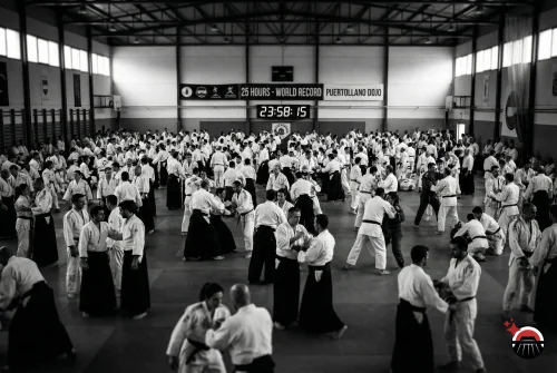 Récord mundial de 25 horas de artes marciales con participación del Aikido